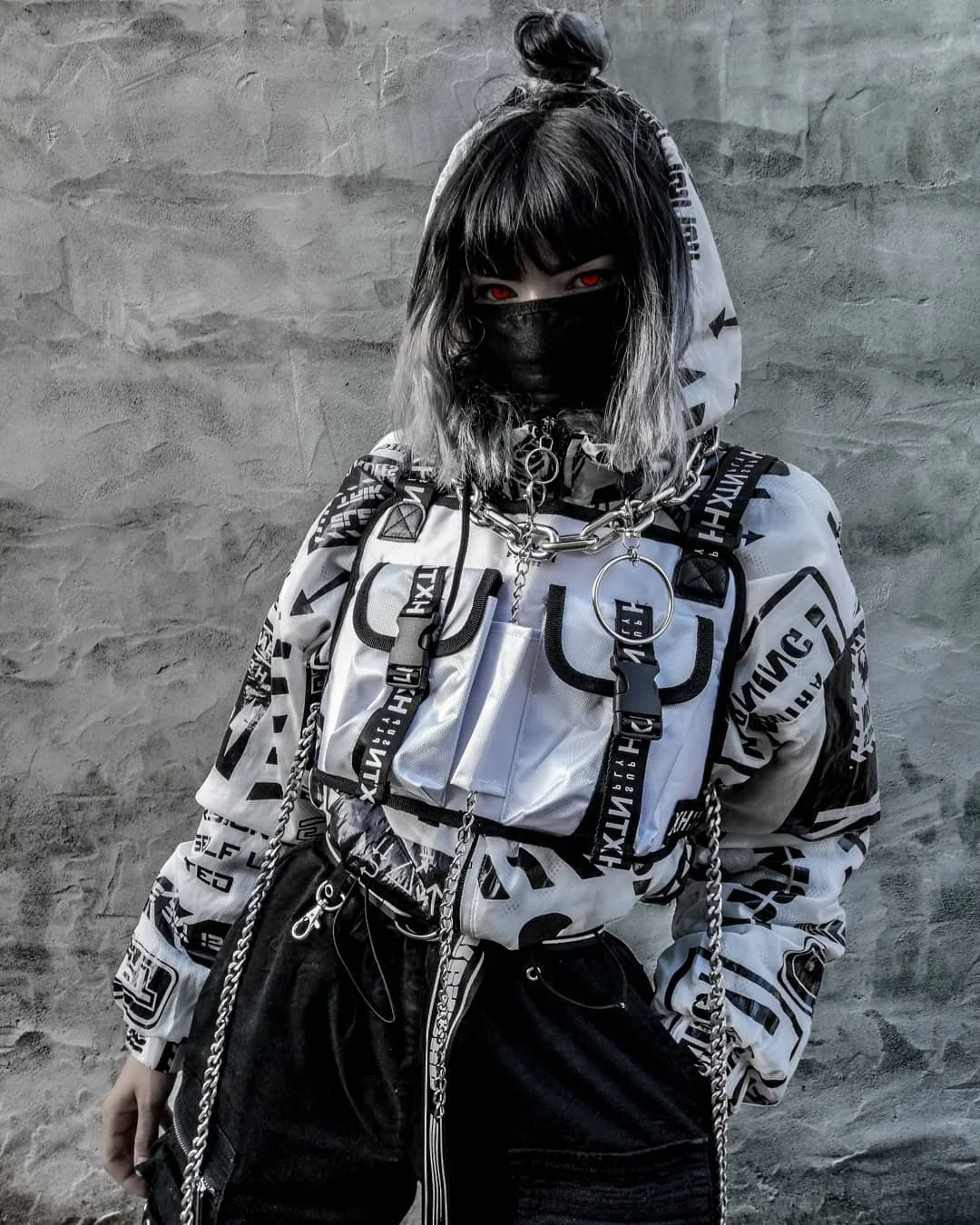 

INS Men's Chest Bag Unisex Rectangular Travel Backpack Universal Bag Husband Streetwear Hip Hop Locomotive Tactical Bag