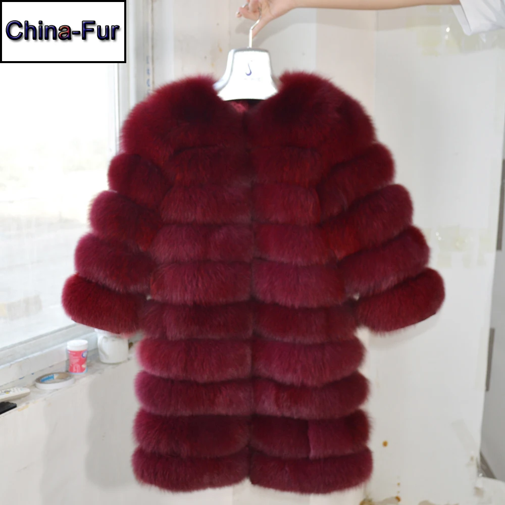 2020 съемный Стиль женский зимний толстый теплый натуральный мех норки пальто из