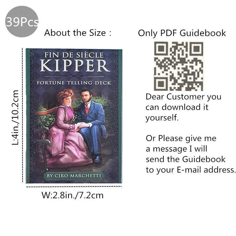 Tarot FIN DE SIECLE KIPPER карты с изображением ораклов настольная игра|Настольные игры| |