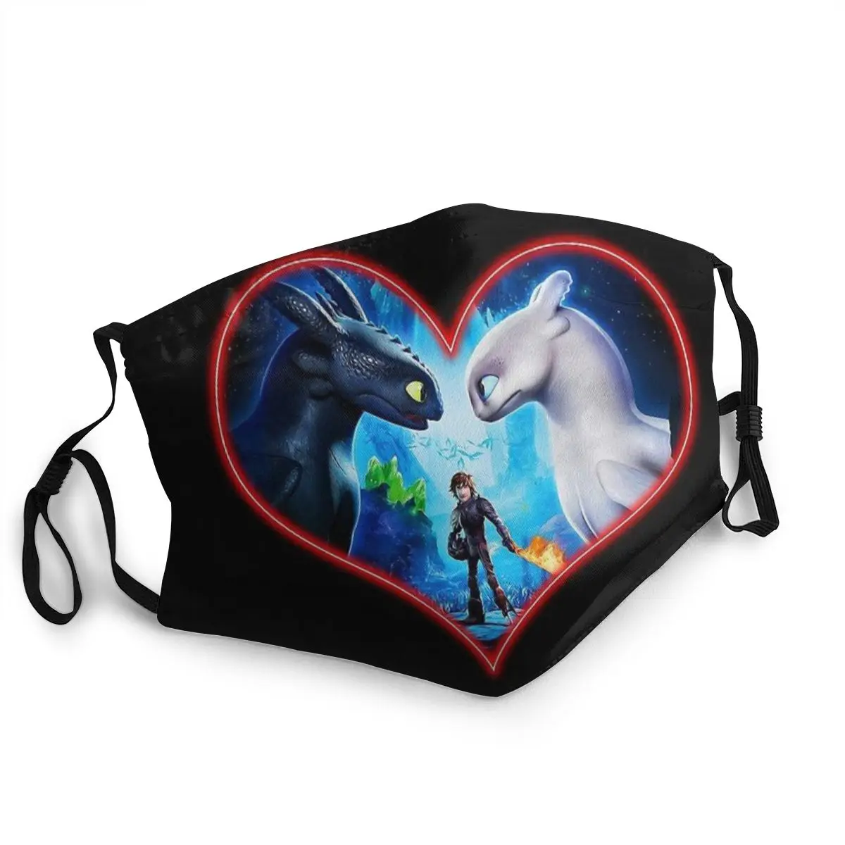 Моющаяся маска для лица с надписью Как приручить дракона|Мужские