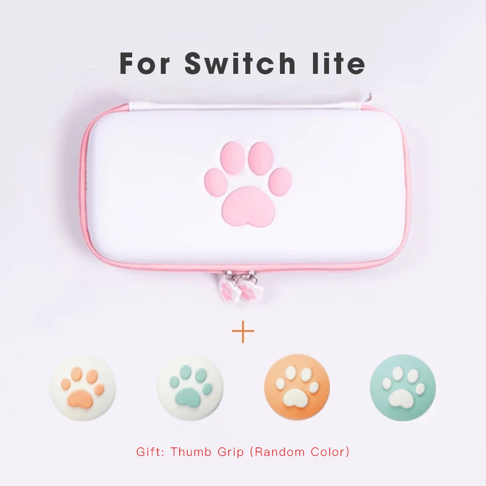 Чехол с милыми лапками для путешествий Nintendo Switch Lite Games Жесткий Портативная сумка