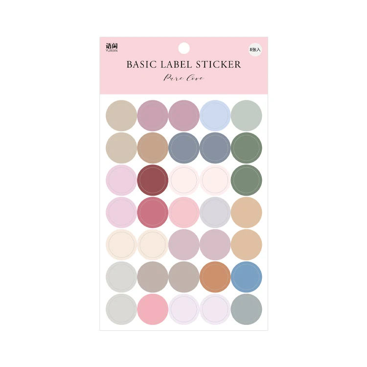 

8Sheets Bard Series Color Letter Number Dot Washi Stickers Scrapbooking Planner Japanese Toy Cool Doodling Decorative Stationery