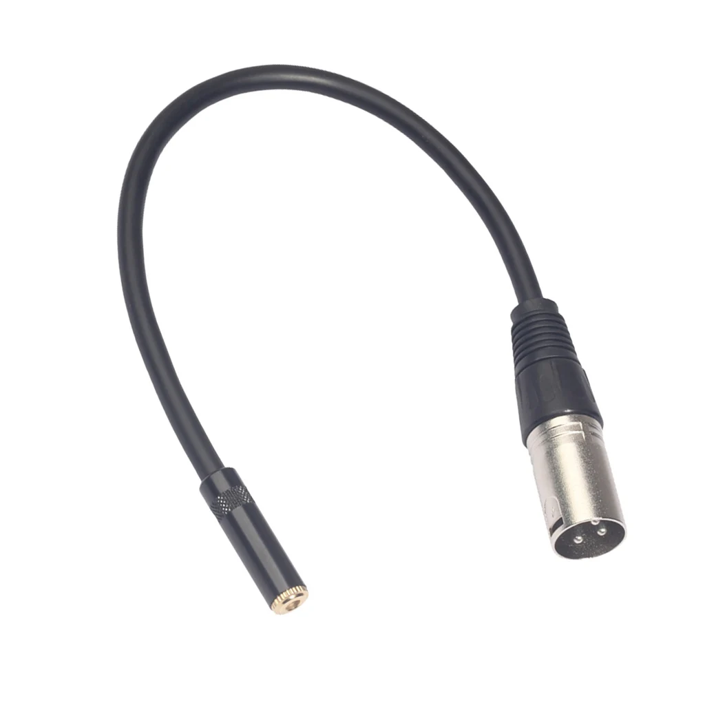 

Аудиокабель 3,5 мм/RCA в XLR для микрофонного усилителя динамика 30 см/фута