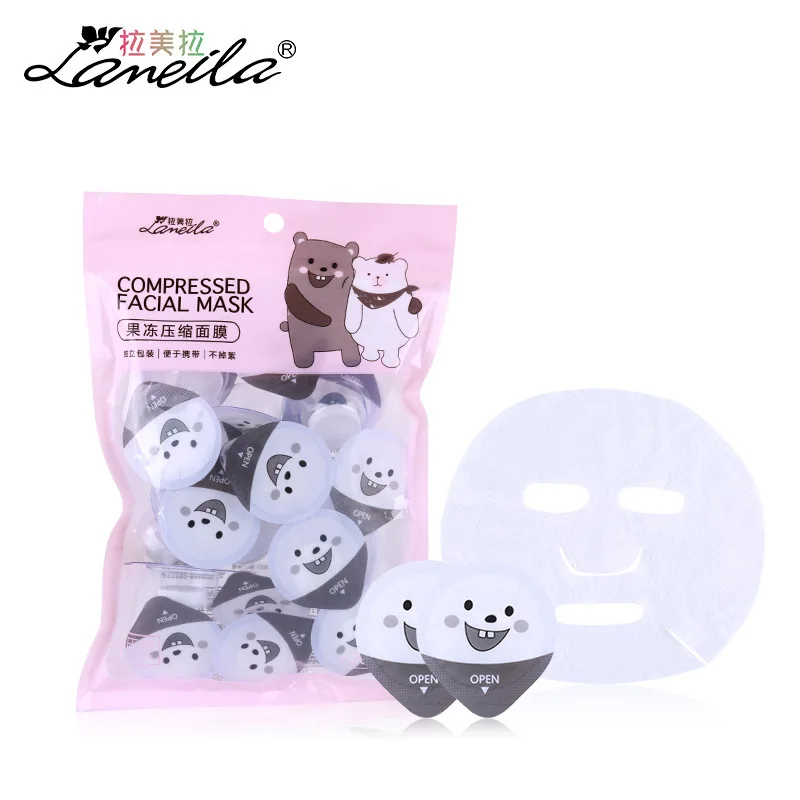 

Compressed Facial Mask Grain Jelly Nonwoven Fabric 20 PCs D0877