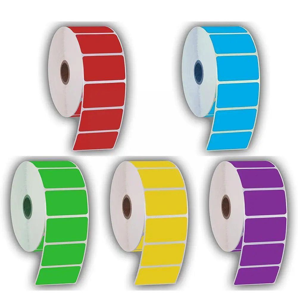 

Цветная наклейка, ярлык, теплый белый чистый штрих-код, товары для супермаркетов, чистый бумажный принт, прямая клейкая этикетка Pr K8x4