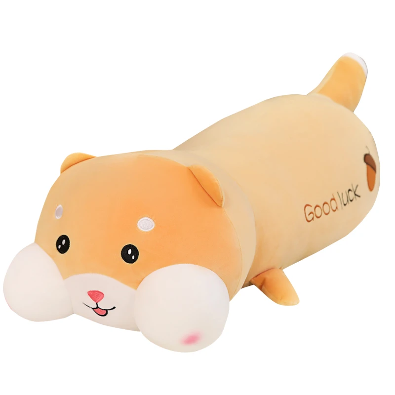 

1 pcs 75-100cm long Plush Squirrel Doll Toy Kid Sleeping Back Cushion Cute Stuffed Hamster Baby Accompany Doll Gift Sofa cushion