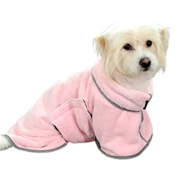 dog bathrobe towel pet coral fleece toweling clothes for dogs and cats bathing towels strong water absorption drying bathrobe