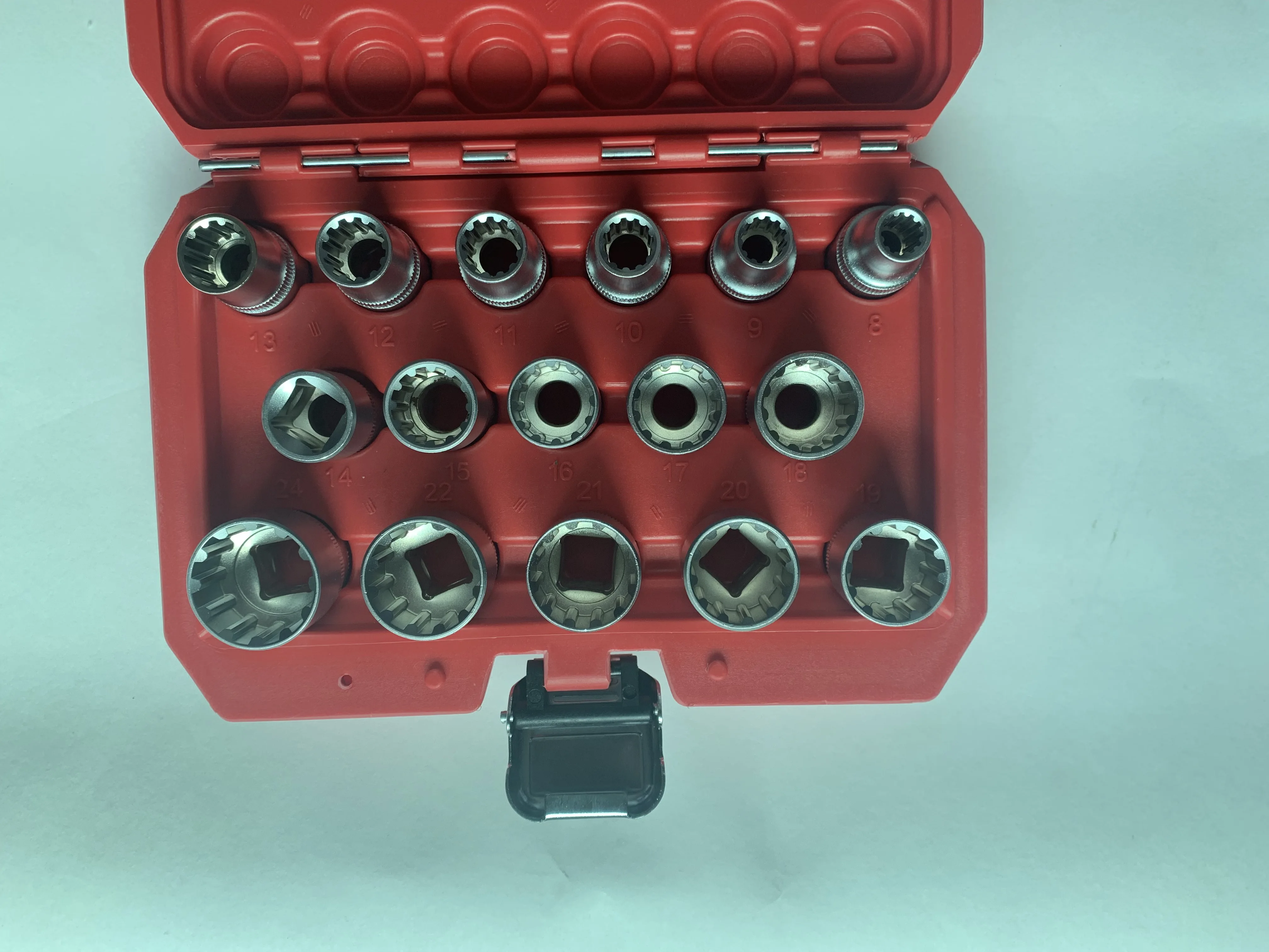 

PRO 19pc 1/2" Dr Gear Lock Multi lock Socket Wrench Set Auto Repair Tool 8mm - 32mm 3221 Universal Socket