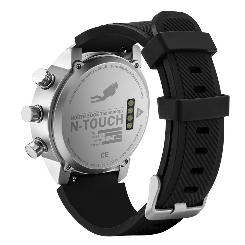 Мужские часы для ныряльщика водонепроницаемые 100 м умные цифровые спортивные