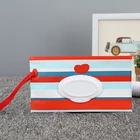 Модная Экологически чистая коробка для детских салфеток, 10 цветов, коробка для влажных салфеток, многоразовые салфетки для чистки, сумка для переноски, Бытовые аксессуары для хранения