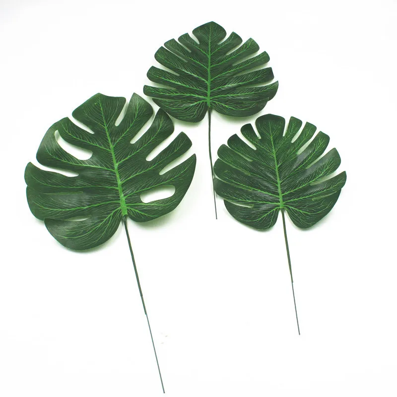 1 шт. большие тропические листья пальмы монстеры искусственные растения