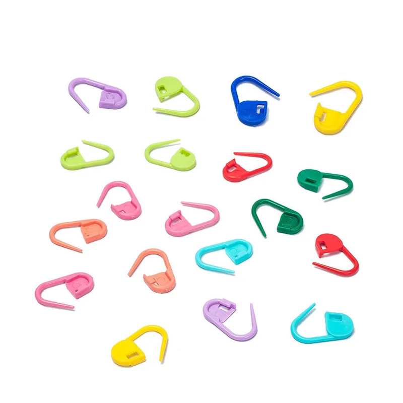120 Pcs/Set Amazing Knitting Crochet Locking Stitch Needle Clip Markers Holder Tool Plastic AUG889 | Дом и сад