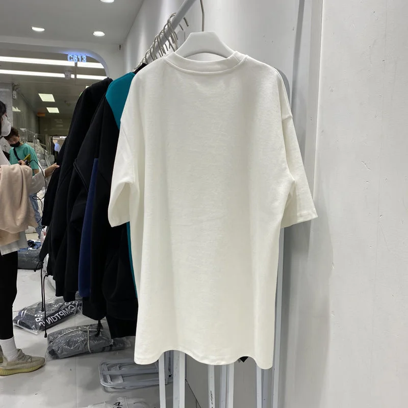 

T-shirt Women's Short Sleeve Plus Size Summer Bear Half Sleeve Top Loose Mid-length Tshirt Diamonds Graphic Tee befree
