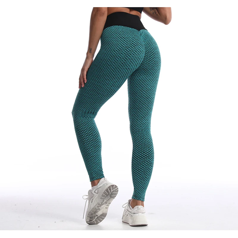 

Leggings Women Fitness Breathable Jogging Pants For Sport Fitness Yoga Pants Cellulite Sports Green