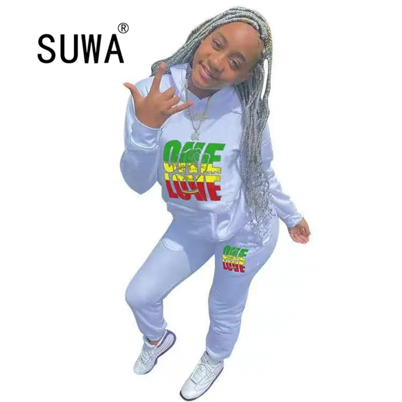 

Tracksuit Casual 2 Piece Pants Set Women Letter Printed Hoodies Sweatshirt Top And Jogger Trousers Sweatpants Home Wear Hot Sale