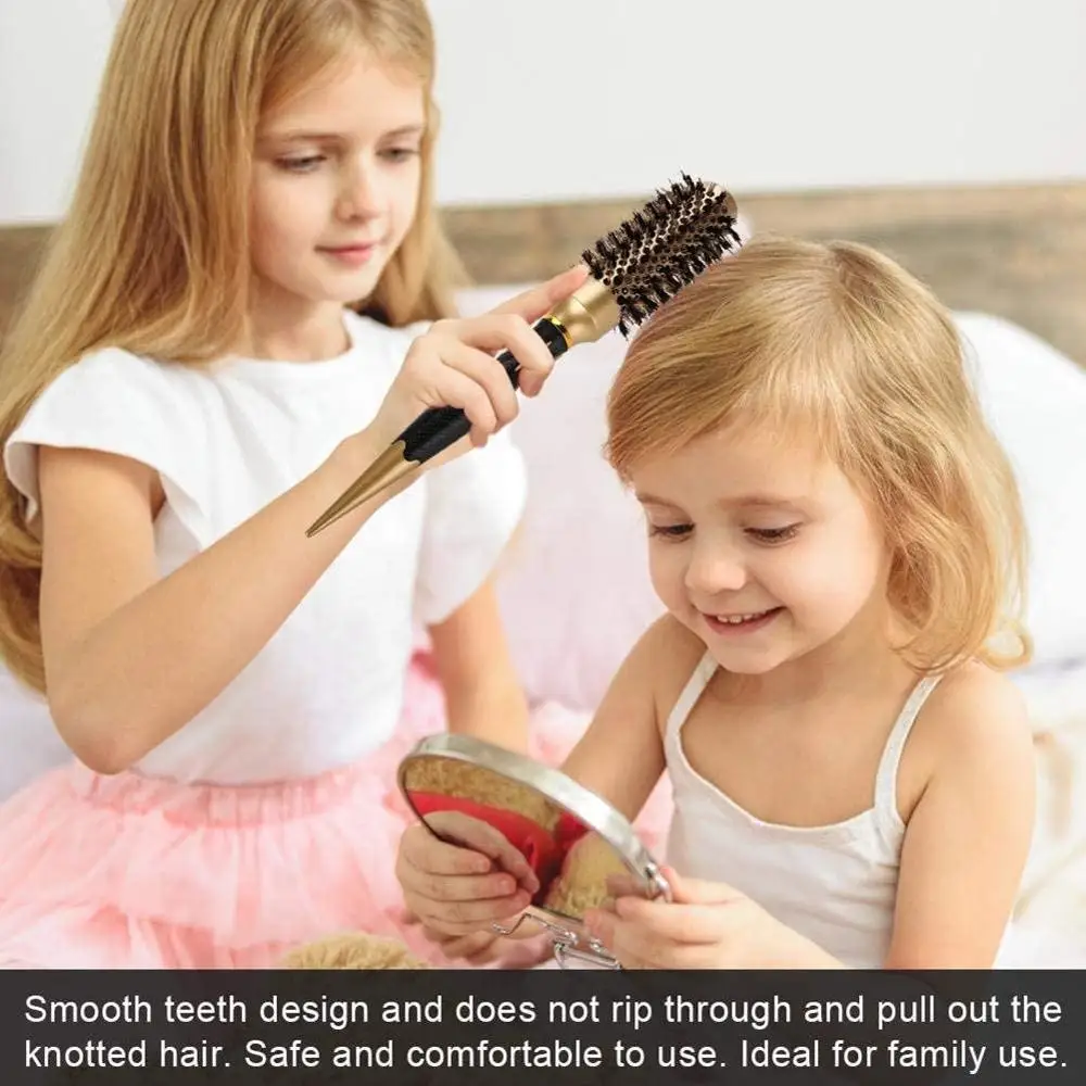 

4-piece curly hair roller comb negative ion antistatic large hair brush professional styling salon styling hair comb