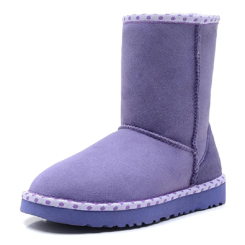 

5825 New Fashion Sheep Fur One Classic Cotton Shoes Women Winter Warm Snow Boots