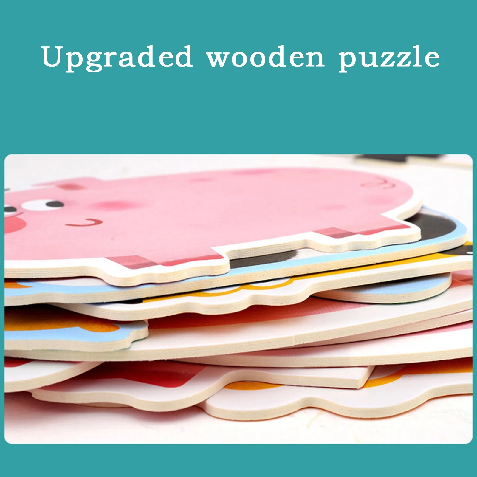 

HIINST 33 Pieces Cartoon Animals Jigsaw Puzzles Toys Children Learning Educational Toys & Gifts Drop Ship 2021