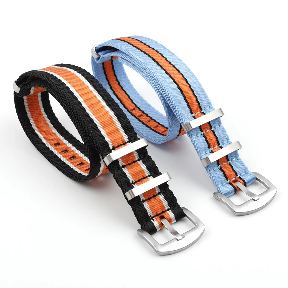 Высококачественный нейлоновый ремень безопасности ремешок для часов 22 мм