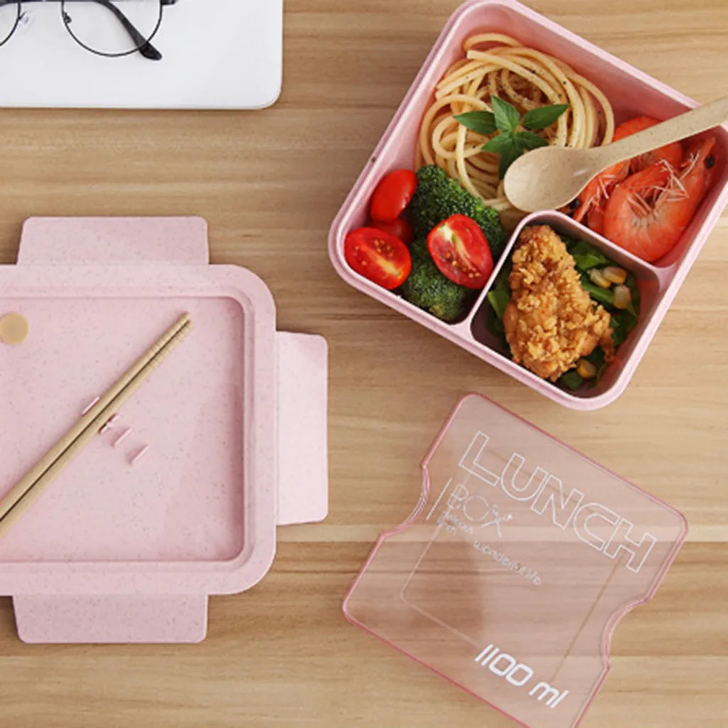 Пшеничная соломенная коробка для обеда микроволновая печь с подогревом Bento