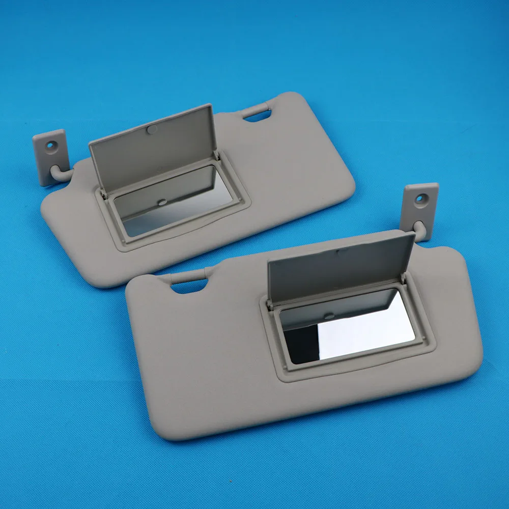 Парная серая Передняя солнечная панель с зеркалом для макияжа LHD Nissan Sunny 2011-2014