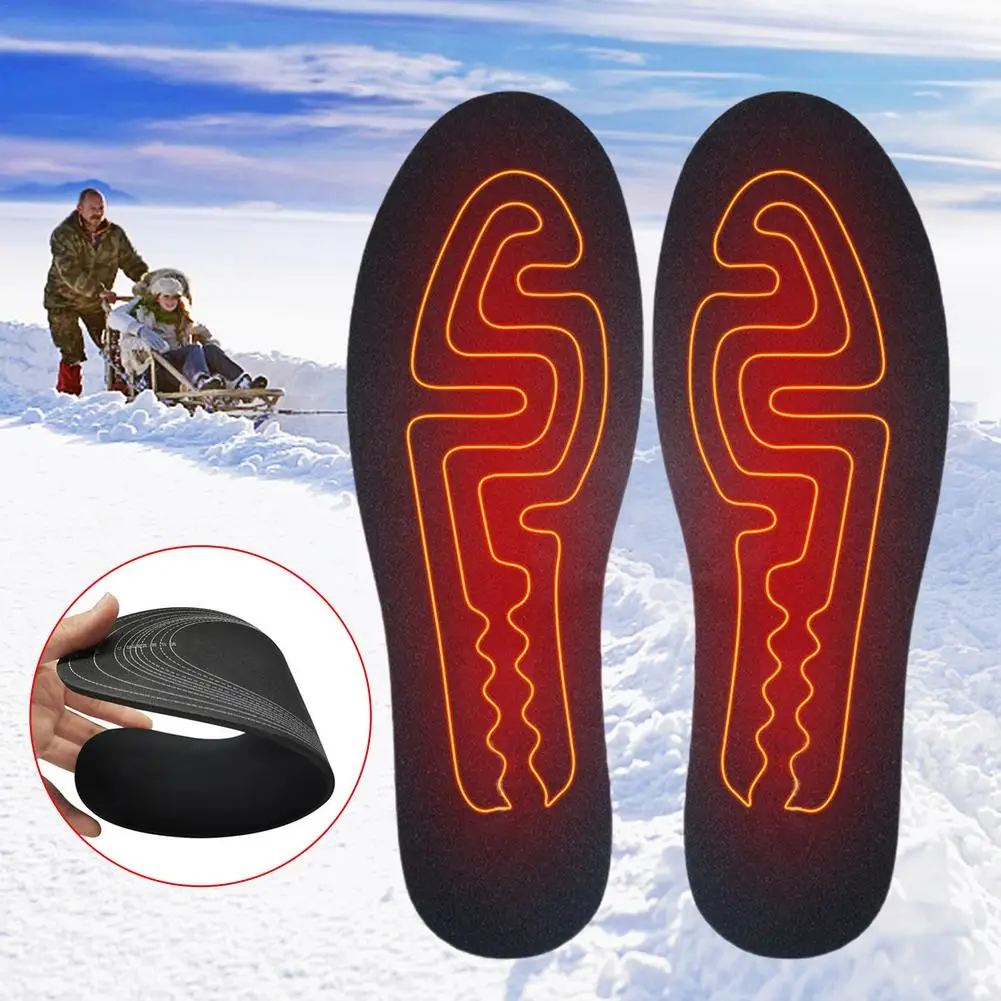 

Стельки с электрическим подогревом, перезаряжаемые через USB стельки для обуви с умным дистанционным управлением, режущие зимние детские ст...