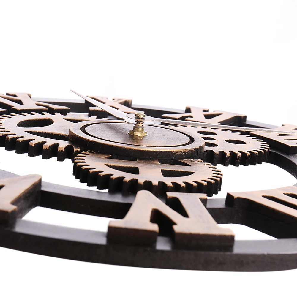 Большие настенные 3d-часы в деревенском стиле декоративное искусство большая