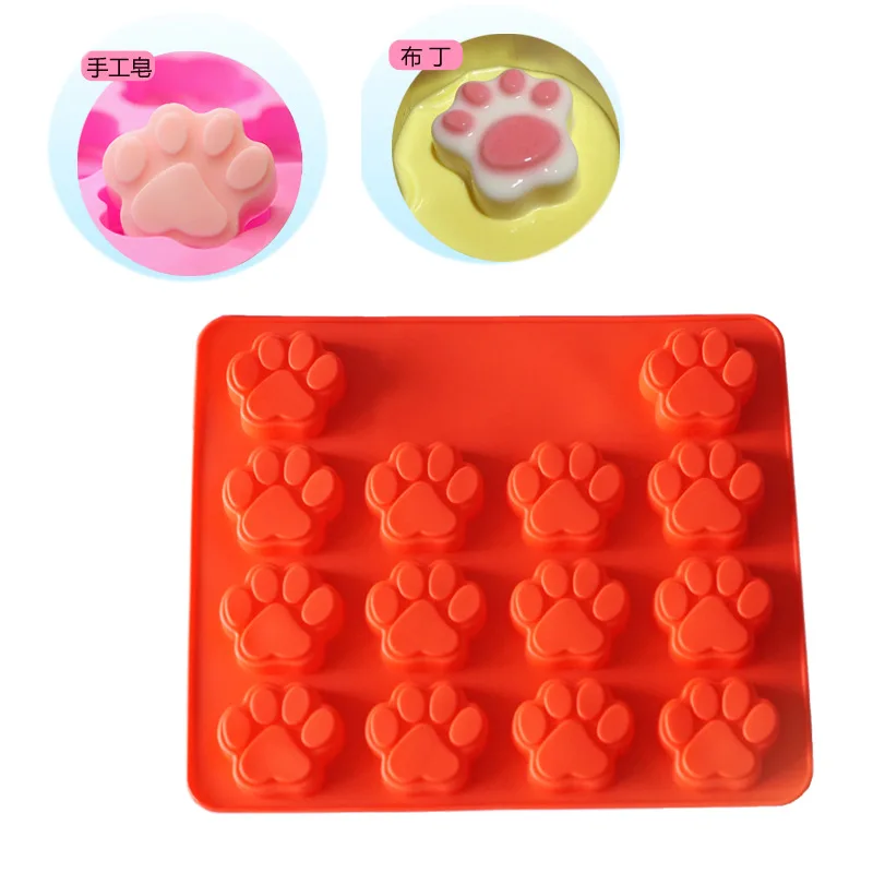 Собака Лапа пудинг торт Силиконовая форма выпечки Diy медведь лапа шоколадное
