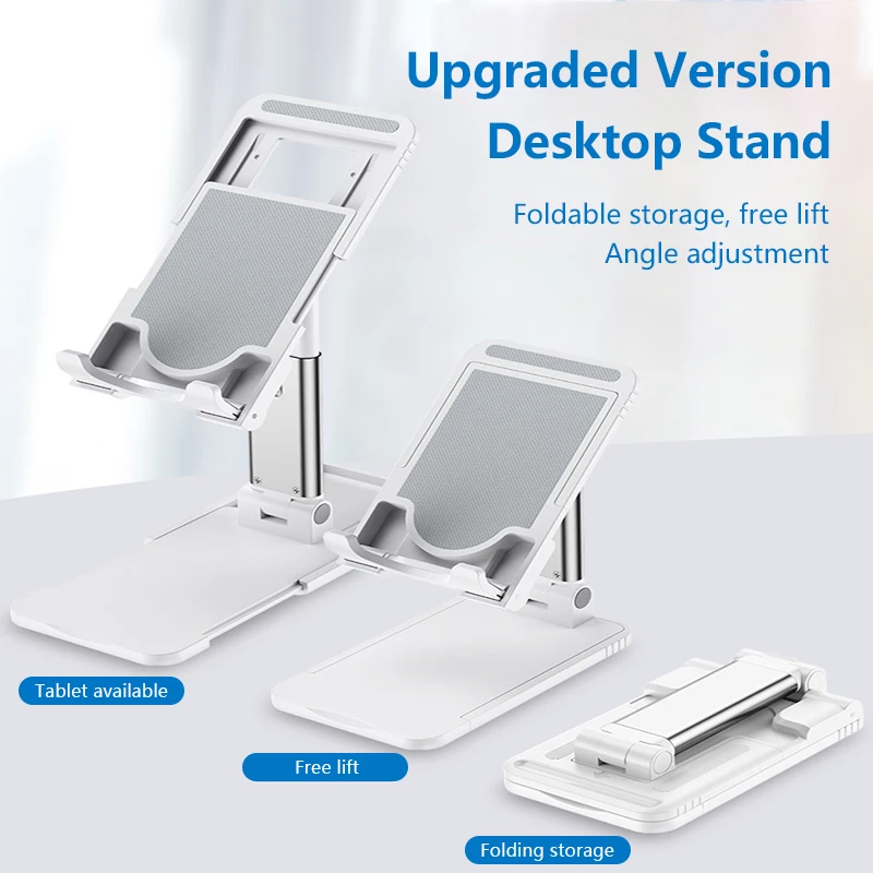

Universal Desk Mobile Phone Holder Stand For IPhone IPad Xiaomi Huawei Desktop Tablet Bracket Table Cell Foldable Extend Support