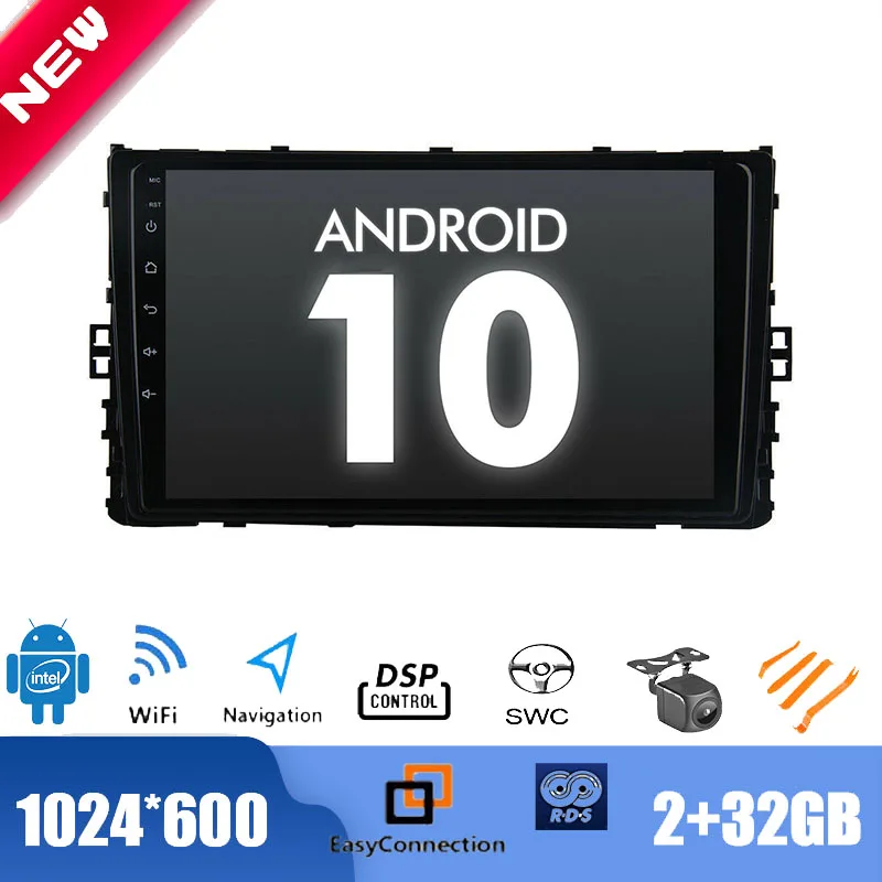 10 1 &quotAndroid 0 радио для VW универсальный 2018 Автомобильный мультимедийный плеер GPS
