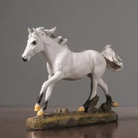 horse sculpture statue figurine detailed for ornaments home collections bookcase