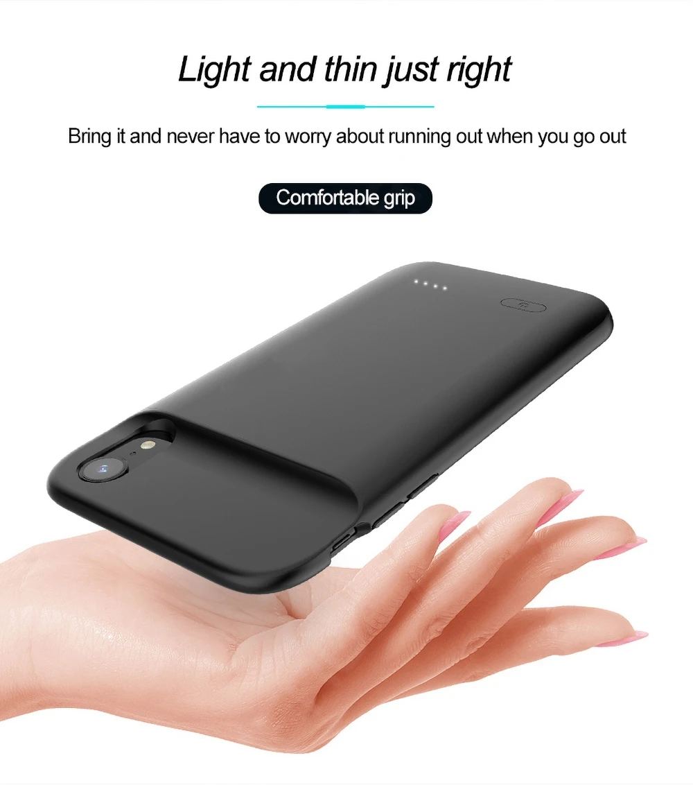 10000 мАч батарея зарядное устройство чехол для iPhone 11 12 Pro Max 5S 5 SE 5C 6 6S 7 8 plus X XR XS MAX Power