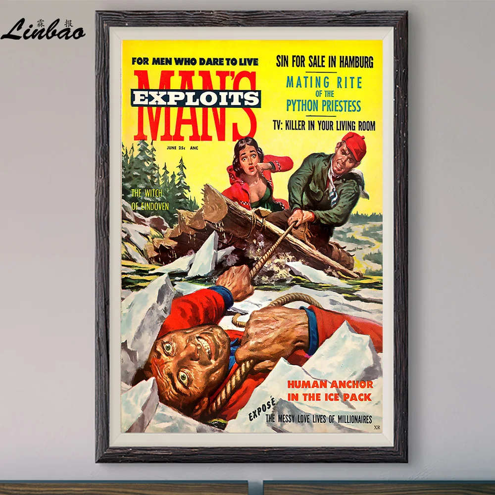 

V211 1957 Man’s Exploits Vintage Classic Movie Print Silk Poster Home Deco Wall Art Gift
