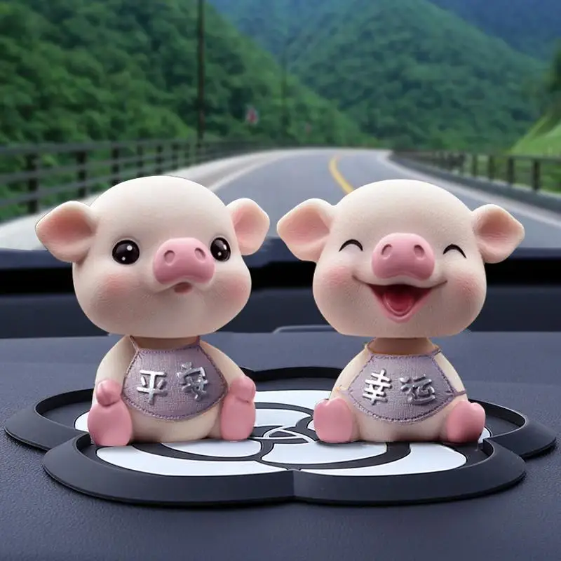 

Car Accessories Center Console Decorations Shaking His Head Piggy Perfume Ornaments High-end Car Dolls New Vibrato Goddess