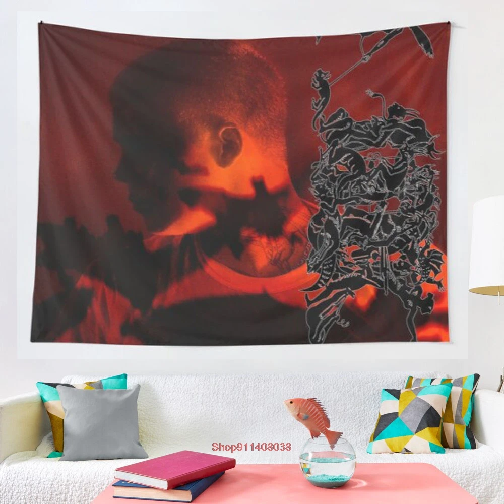 YUNG LEAN STRANGER tapestry Wall Tapestry Wall Hanging Wall Art Coverlet Bedding Blanket Sheet Throw Furniture Yoga Mat