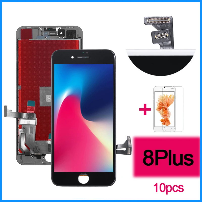 10 шт. класс AAA ЖК для iphone 8 plus дисплей Мобильный телефон кодирующий