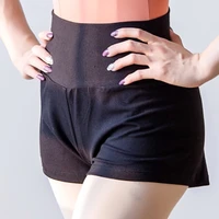 gymnastics shorts leotard for women high waist activewear bottoms yoga sport workout costume elastic waistband ballet pants