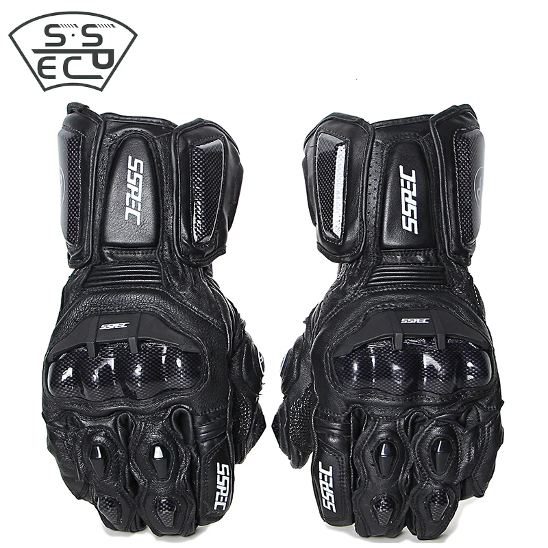 Мотоциклетные перчатки кожаные летние и Зимние для мужчин женщин углеродные