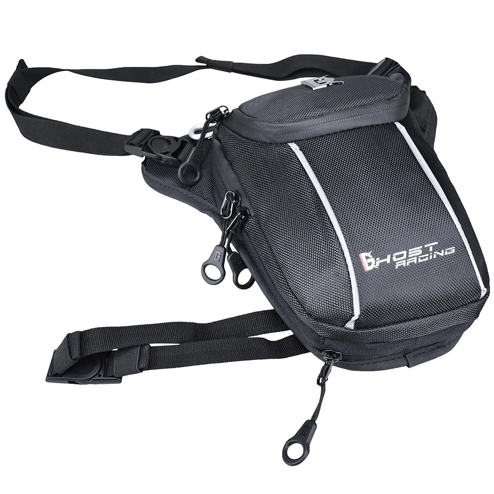 

GHOST RACING Motorcycle Drop Leg Bag Hip Bum Fanny Pack Waterproof Motorcycle Bag Travel Casual Waist Bag Bike Backpack