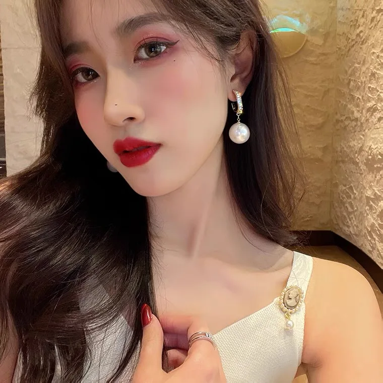 

12 шт./лот модные корейские большие жемчужные серьги-капли для женщин богемные Золотые круглые жемчужные свадебные серьги ювелирные изделия