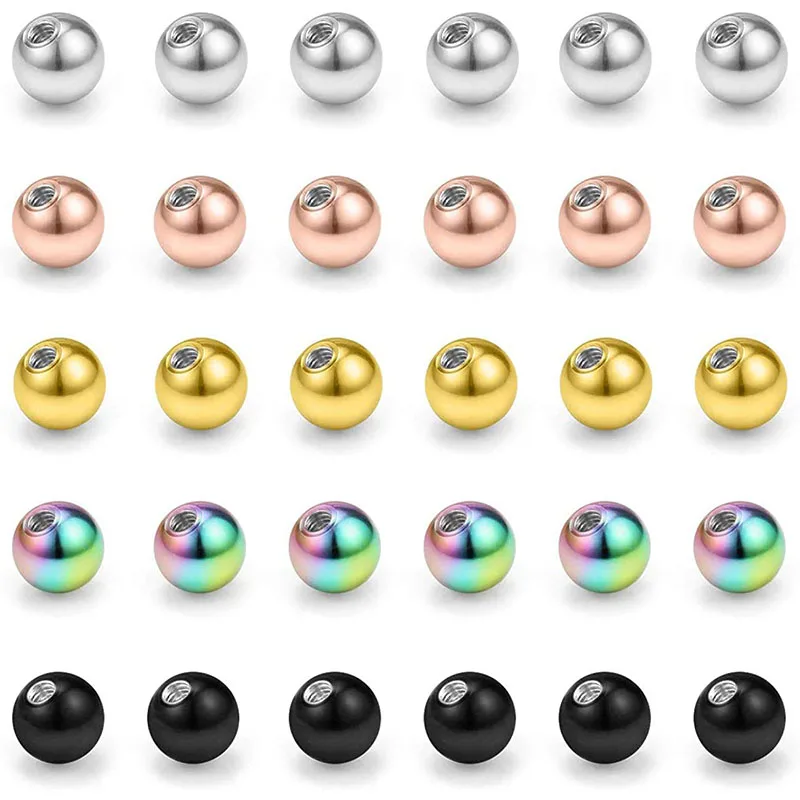Пирсинг мяч универсальный прокалывающий запасные Мячи 14 г ювелирное изделие для
