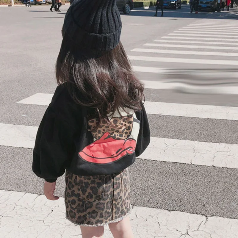 Комплект одежды для маленьких девочек весенне осенние Топы с длинными рукавами и