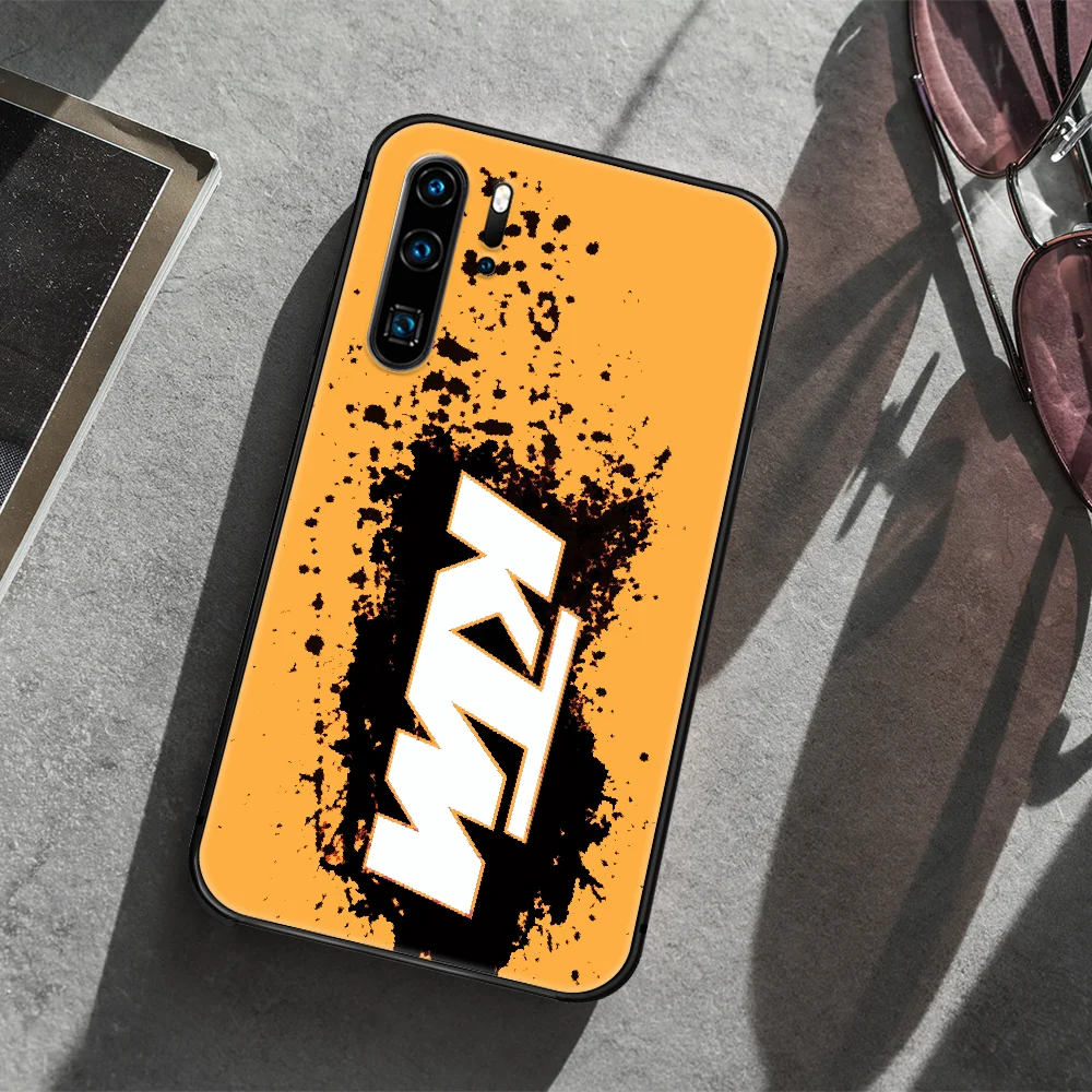 

KTN motorcycle logo Phone Case For Huawei P Mate 10 20 30 40 Lite Pro smart Z 2019 nova 5t black Etui Painting Coque Luxury