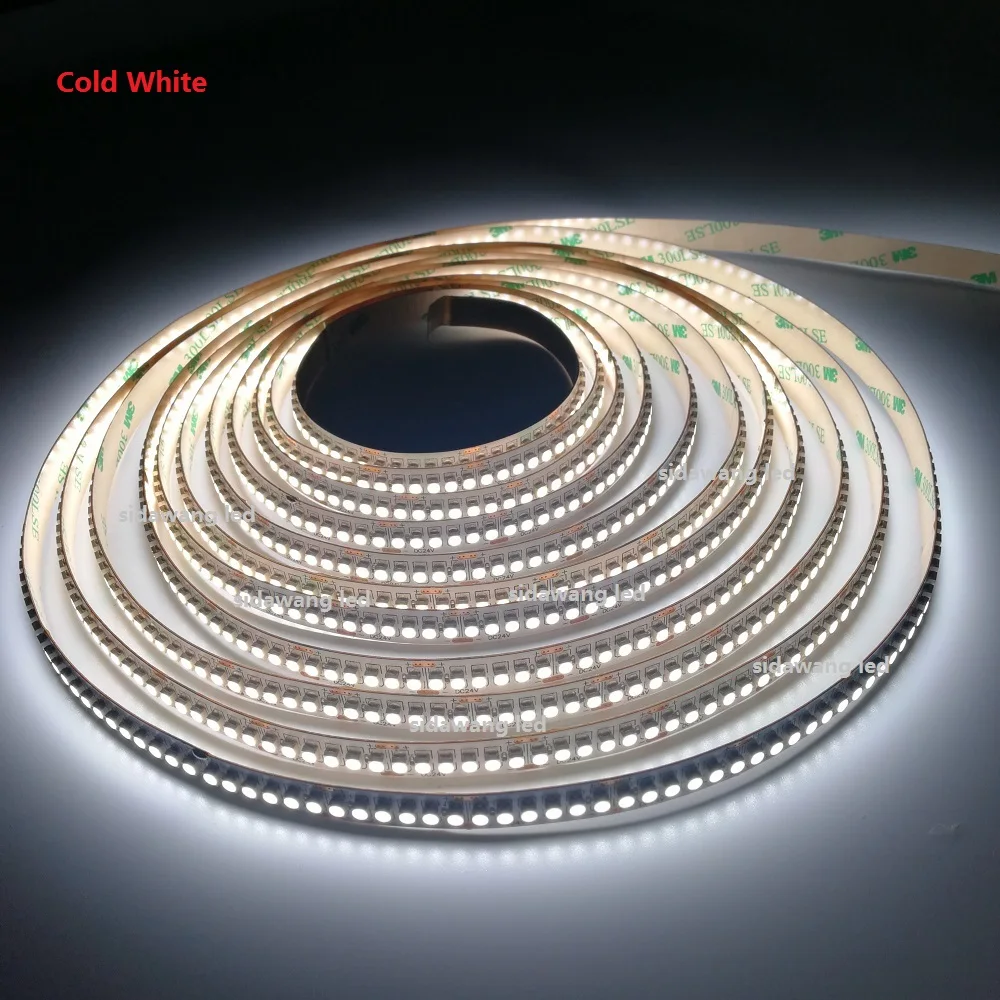 Однорядная Светодиодная лента CRI + 95Ra белая/красная/синяя/зеленая/желтая SMD3528 12/24 В