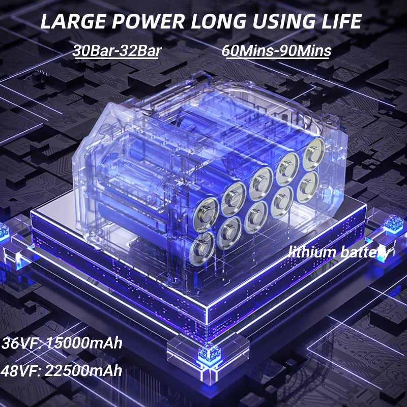 Мойка Автомобильная Audew 300 Вт 22500 мА ч беспроводная для аккумулятора Makita 18 в |