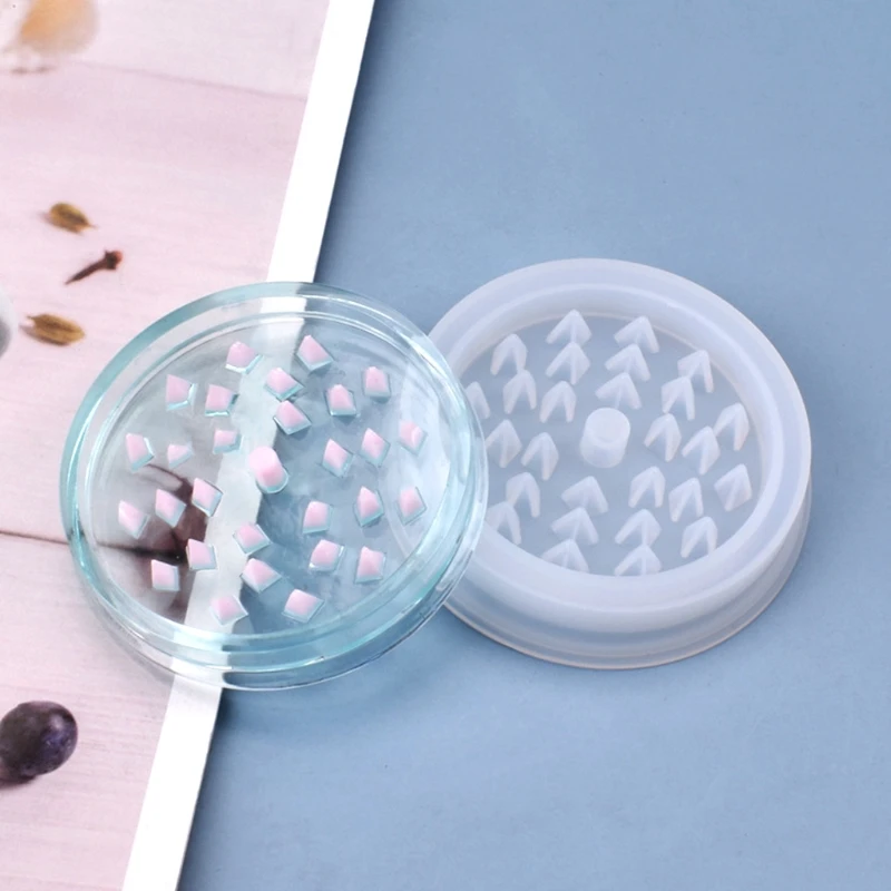 

Crystal Epoxy Resin Mold Tobacco Grinder Leaf Herbal Herb Smoke Spice Crusher Silicone Mould DIY Crafts Polymer Clay Making Tool