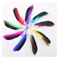 50 pcs colorful soft dyed colored mallard wild duck feathers 10 15 cm costume jewelry diy crafts party decoration