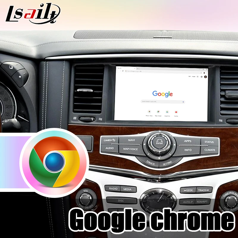 Android 7,1 gps навигация видео интерфейс Поддержка Встроенный CarPlay/Android авто для Infiniti- QX80 QX60 QX56 по Lsailt