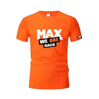 summer formula one racer max f1 dutch racing fans short sleeved team 33 number logo oversized t shirts for menwomen