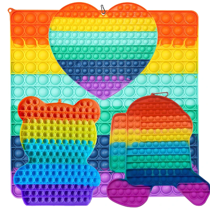 

Игрушка антистресс Pop Its фиджет большого размера, 30 см